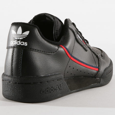 Adidas Originals - Baskets Femme Continental 80 F99786 Core Black Scarlet Collegiate Navy