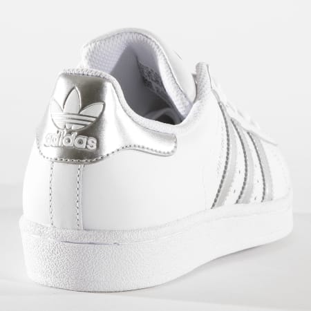 Adidas Originals - Baskets Femme Superstar AQ3091 Footwear White Silver Metallic