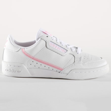 Adidas Originals - Baskets Femme Continental 80 G27722 Footwear White True Pink Clear Pink
