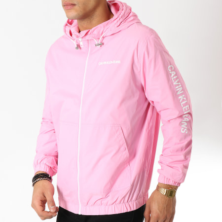 Calvin Klein - Coupe-Vent Hooded Zip 0361 Rose