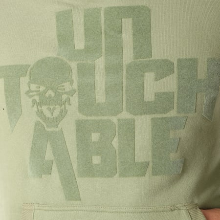 Untouchable - Sweat Capuche Classic Logo Vert Kaki
