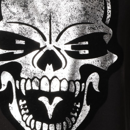 Untouchable - Sweat Crewneck Skull Noir Argenté