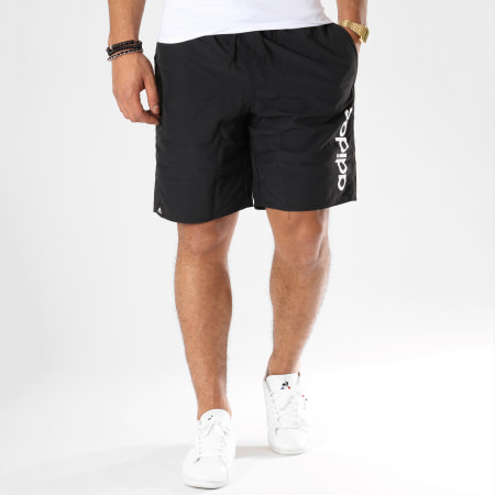 Adidas Originals - Short De Bain Linear DT4236 Noir Blanc