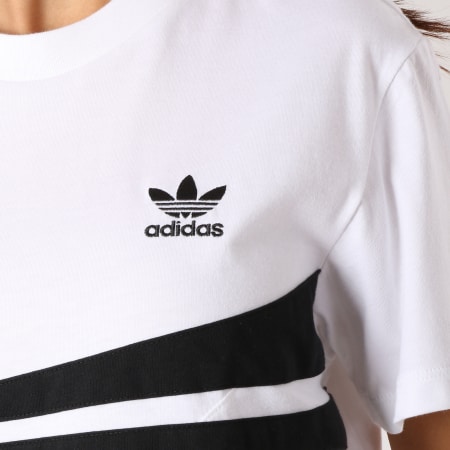 Adidas Originals - Tee Shirt Femme DU8475 Blanc Noir