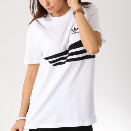 Adidas Originals - Tee Shirt Femme DU8475 Blanc Noir