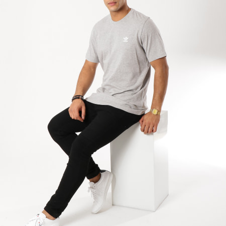 Adidas Originals - Tee Shirt Essential DV1641 Gris Chiné