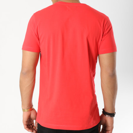Calvin Klein - Tee Shirt Monogram Box Logo 7843 Rouge Noir