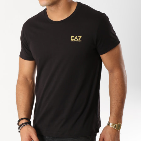 EA7 Emporio Armani - Tee Shirt 3GPT51-PJM9Z Noir Doré