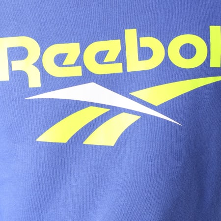 Reebok - Sweat Crewneck Classic Vector DX3835 Bleu Roi Jaune Fluo