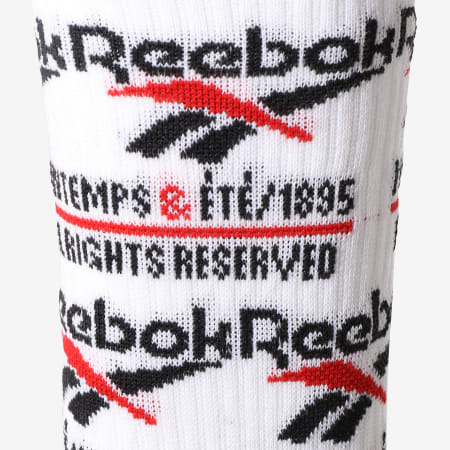 Reebok - Paire De Chaussettes Classic DU7391 Blanc Noir Rouge