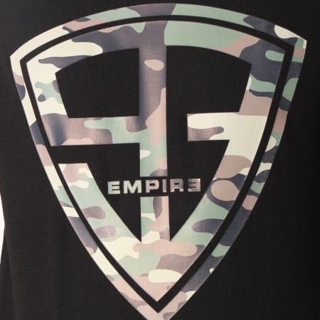 93 Empire - Tee Shirt 93 Empire Camo Noir Vert Kaki