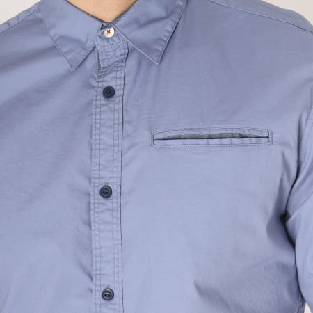 Jack And Jones - Chemise Manches Longues Nord Bleu Clair