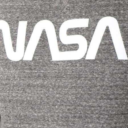 NASA - Sweat Crewneck Worm Logo Anthracite Chiné