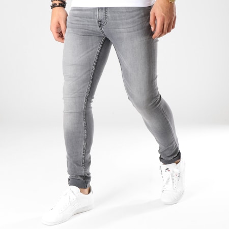 Only And Sons - Vaqueros pitillo Warp Gris