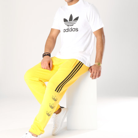 Adidas Originals - Pantalon Jogging FT DV3149 Jaune Noir