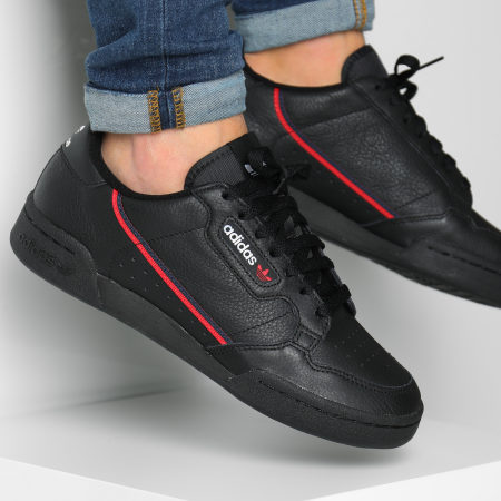 Adidas Originals - Continental 80 G27707 Core Black Scarlet Collegiate Navy Sneakers