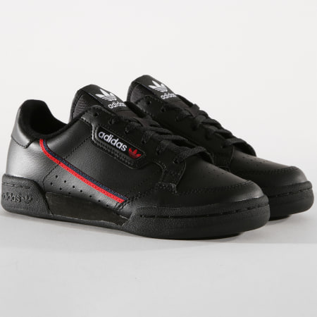 Adidas Originals - Baskets Continental 80 G27707 Core Black Scarlet Collegiate Navy