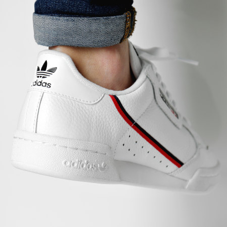 Adidas Originals - Baskets Continental 80 G27706 Footwear White Scarlet Core Navy
