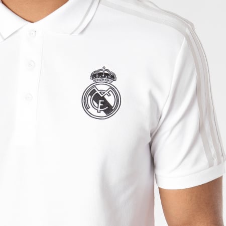 Adidas Sportswear - Polo Manches Courtes Real Madrid DP5189 Blanc 