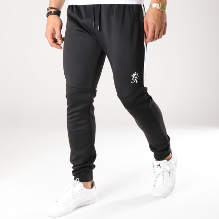 Gym King - Pantalon Jogging Core Noir Blanc