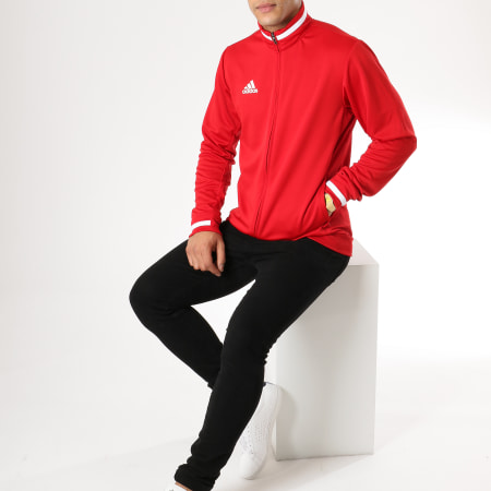 Adidas Sportswear - Veste Zippée Tiro 19 DX7323 Roug Blanc