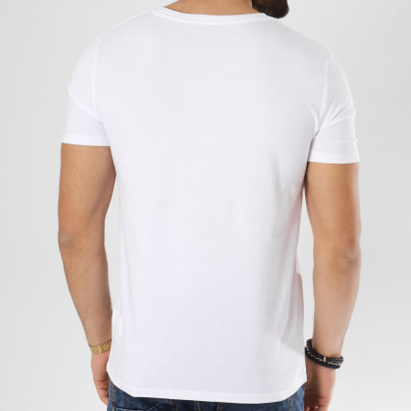 OhMonDieuSalva - Tee Shirt Abat La Hess Logo Blanc Doré