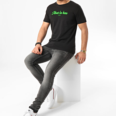 OhMonDieuSalva - Camiseta Abat La Hess Logo Negro Verde