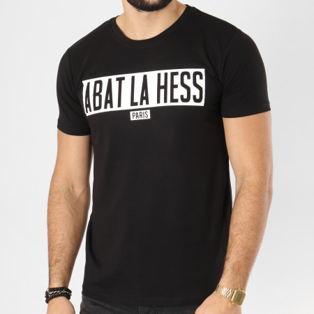 OhMonDieuSalva - Tee Shirt Abat La Hess Box Logo Noir Blanc