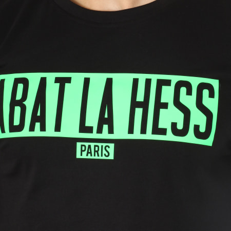 OhMonDieuSalva - Tee Shirt Manches Longues Abat La Hess Box Logo Noir Vert