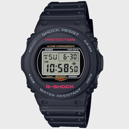 G-Shock - Montre G-Shock DW-5750E-1ER Noir Rouge