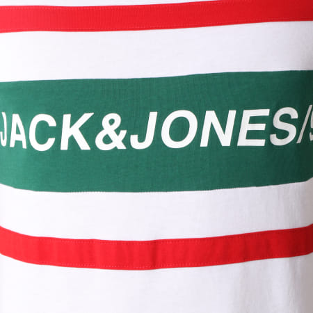 Jack And Jones - Tee Shirt Mayfield Blanc Vert