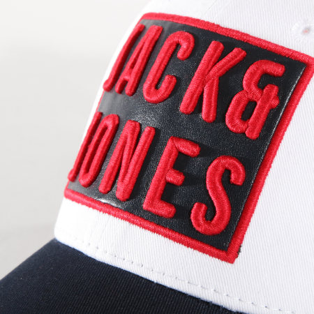 Jack And Jones - Casquette Trucker Male Blanc Rouge Bleu Marine 