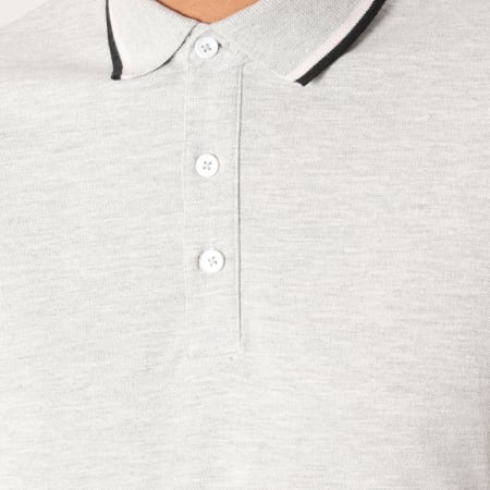 Only And Sons - Polo Manches Courtes Cilas Gris Chiné