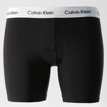 Calvin Klein - Lot De 3 Boxers Cotton Stretch Nzoir Bleu Marine Bleu Clair Bordeaux
