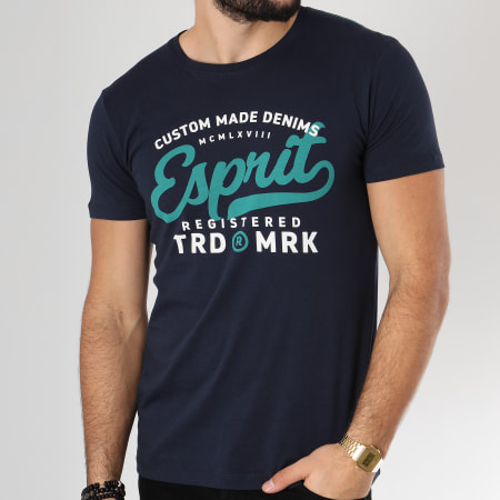 Esprit - Tee Shirt 999EE2K800 Bleu Marine