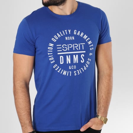 Esprit - Tee Shirt 999EE2K800 Bleu Roi