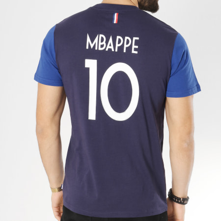FFF - Tee Shirt Player N10 MBappe Bleu Marine