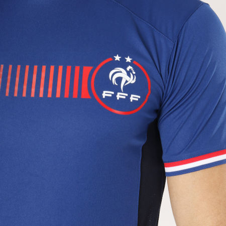 FFF - Tee Shirt De Sport Fan Bleu Marine 