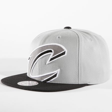 Mitchell and Ness - Casquette Snapback Cleveland Cavaliers BH78DX Gris Noir