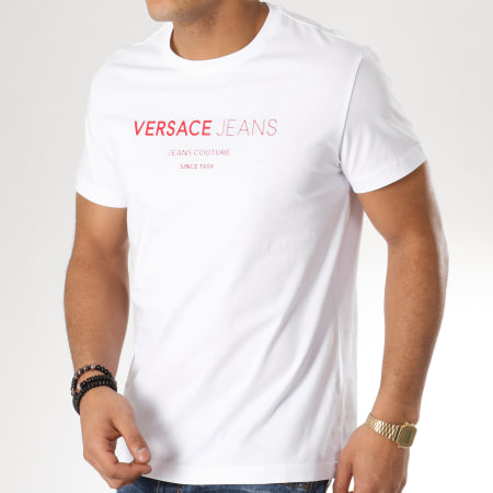 Versace Jeans Couture - Tee Shirt Print 37 B3GTA71D Blanc