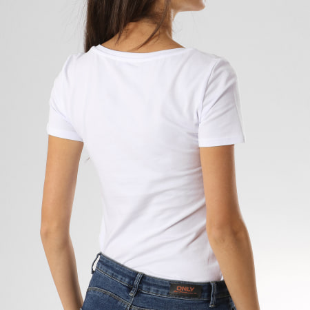 Versace Jeans Couture - Tee Shirt Femme B2HTA7S1-30181 Blanc Doré