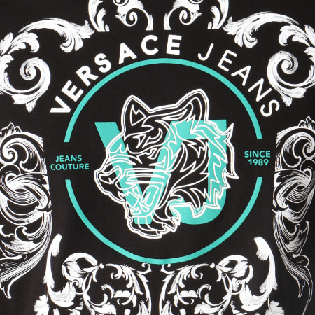Versace Jeans Couture - Tee Shirt Print 38 Noir Blanc
