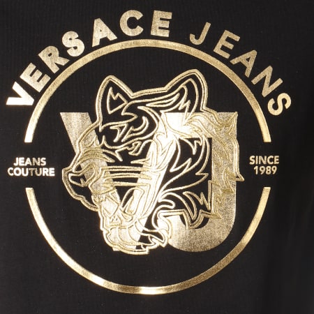Versace Jeans Couture - Tee Shirt Print 30 B3GTA75H Noir Doré
