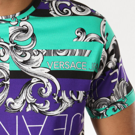 Versace Jeans Couture - Tee Shirt Tup600 B3GTA7S0 Vert Violet