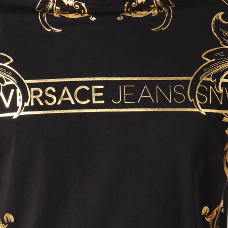 Versace Jeans Couture - Tee Shirt Print 10 B3GTA72G Noir Doré