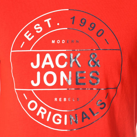 Jack And Jones - Tee Shirt Channing Rouge