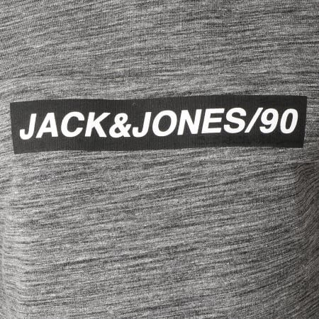 Jack And Jones - Sweat Capuche Alex Gris Anthracite Chiné