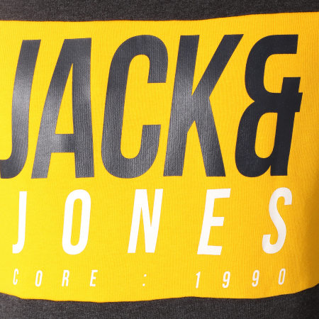 Jack And Jones - Sweat Capuche Jonah Gris Anthracite Chiné
