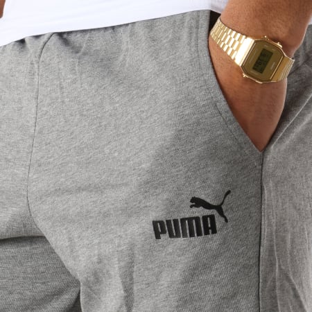 Puma - Short Jogging Essential 851994 Gris Chiné
