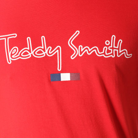 Teddy Smith - Tee Shirt Teven Rouge
